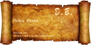 Dobi Buda névjegykártya